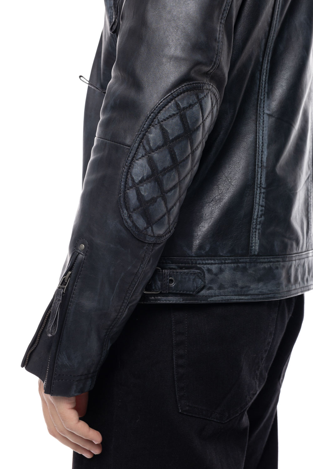 ΔΕΡΜΑΤΙΝΟ ΑΝΔΡΙΚΟ ΜΠΟΥΦΑΝ ΚΩΔΙΚΟΣ: 37-M-EKTOR (BLACK-GREY) - Image 6