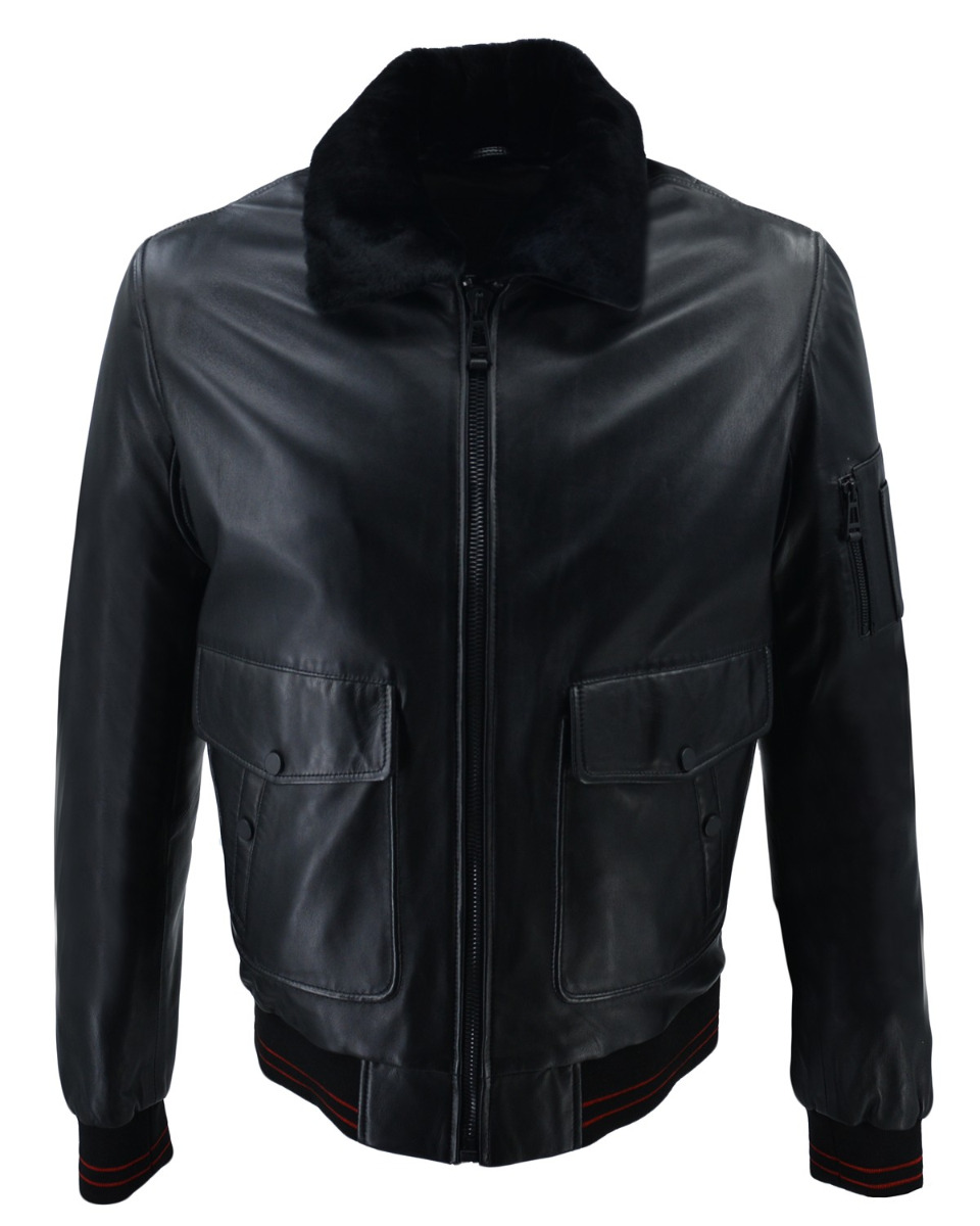 ΔΕΡΜΑΤΙΝΟ ΑΝΔΡΙΚΟ ΜΠΟΥΦΑΝ ΚΩΔΙΚΟΣ: 47S-M-320TROUK (BLACK) - Image 5