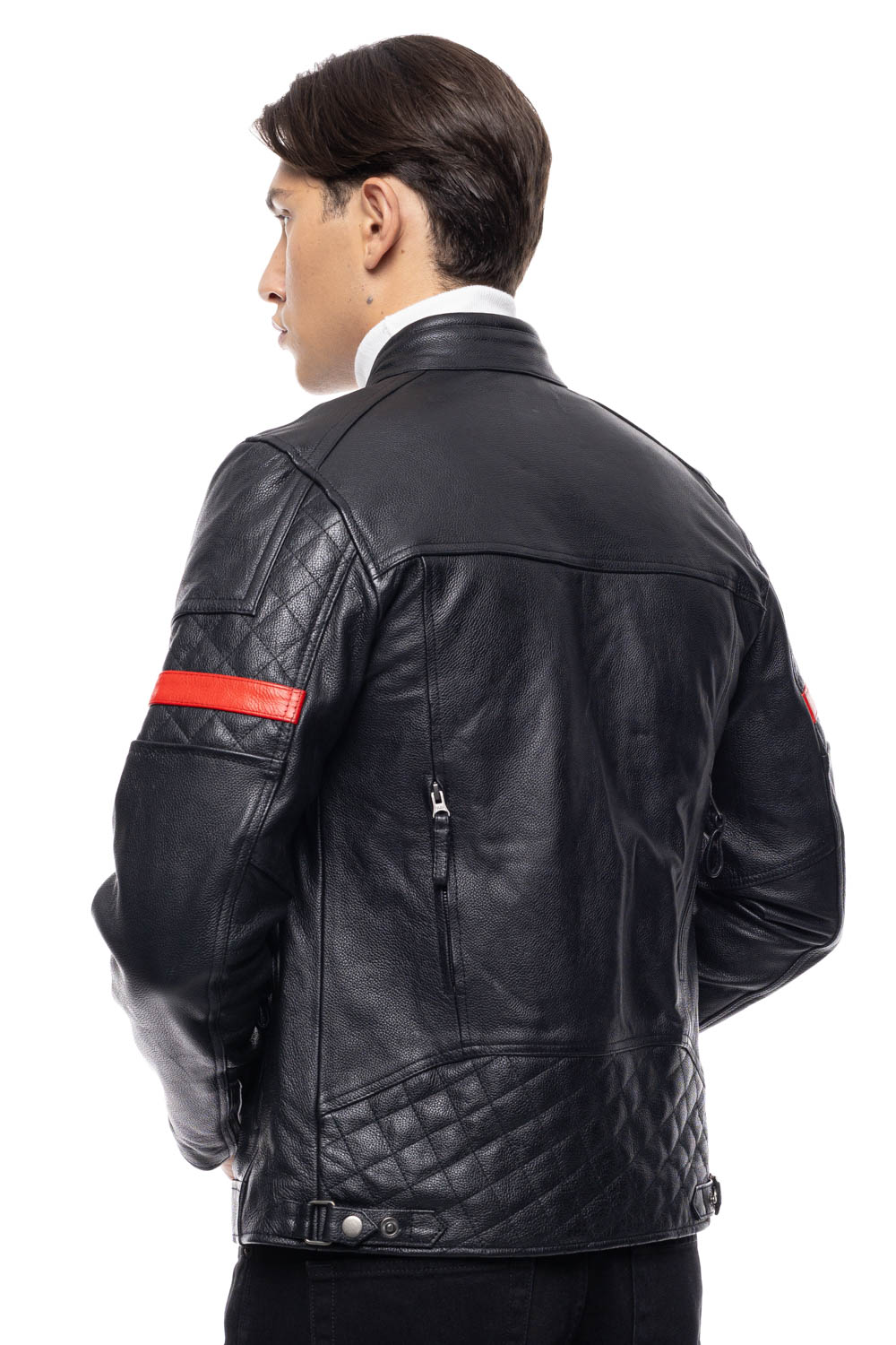 ΔΕΡΜΑΤΙΝΟ ΑΝΔΡΙΚΟ ΜΠΟΥΦΑΝ ΚΩΔΙΚΟΣ: 49-M-1123-11 (BLACK) - Image 6