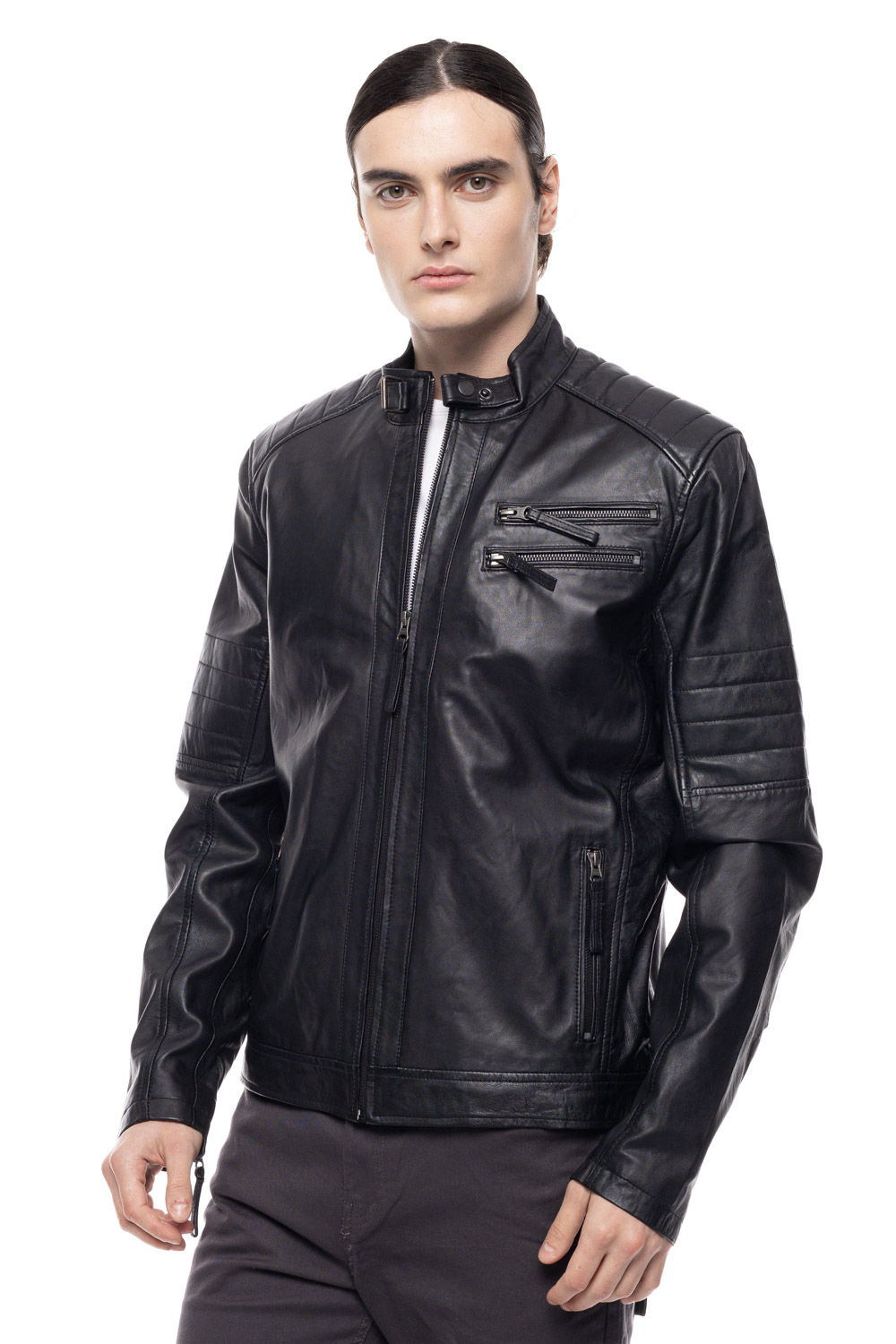 ΔΕΡΜΑΤΙΝΟ ΑΝΔΡΙΚΟ ΜΠΟΥΦΑΝ ΚΩΔΙΚΟΣ: 49-M-1123-4 (BLACK)
