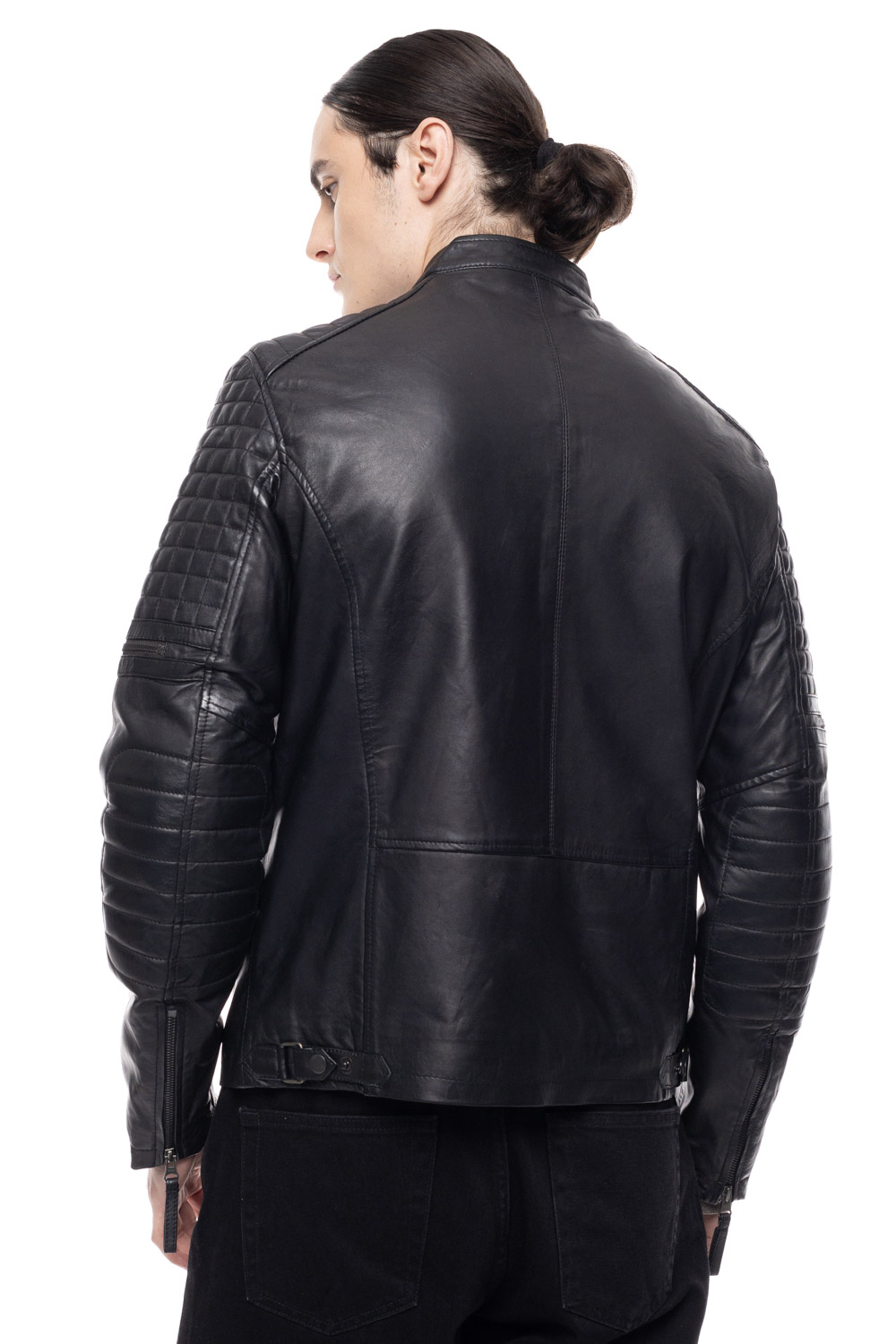 ΔΕΡΜΑΤΙΝΟ ΑΝΔΡΙΚΟ ΜΠΟΥΦΑΝ ΚΩΔΙΚΟΣ: 49-M-1123-10 (BLACK) - Image 5