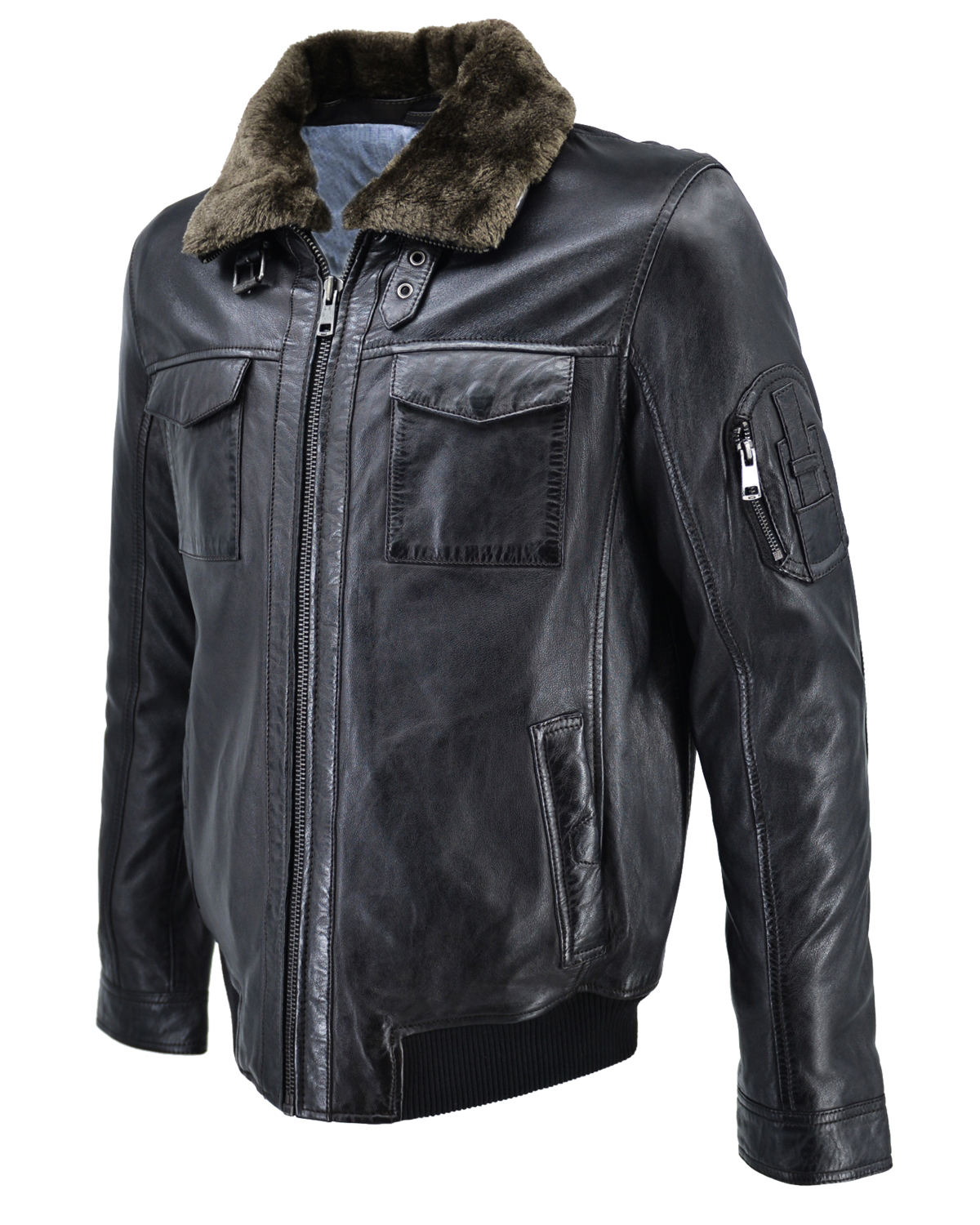 ΔΕΡΜΑΤΙΝΟ ΑΝΔΡΙΚΟ ΜΠΟΥΦΑΝ ΚΩΔΙΚΟΣ: 08-M-TOMCRUISE-POCKET (D.BROWN) - Image 4