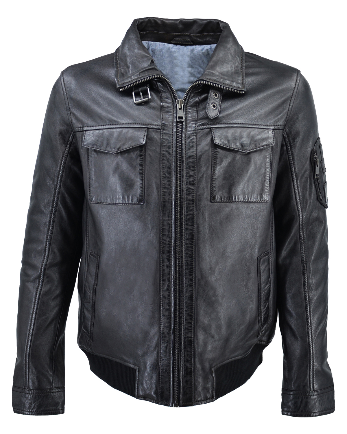 ΔΕΡΜΑΤΙΝΟ ΑΝΔΡΙΚΟ ΜΠΟΥΦΑΝ ΚΩΔΙΚΟΣ: 08-M-TOMCRUISE-POCKET (D.BROWN) - Image 3