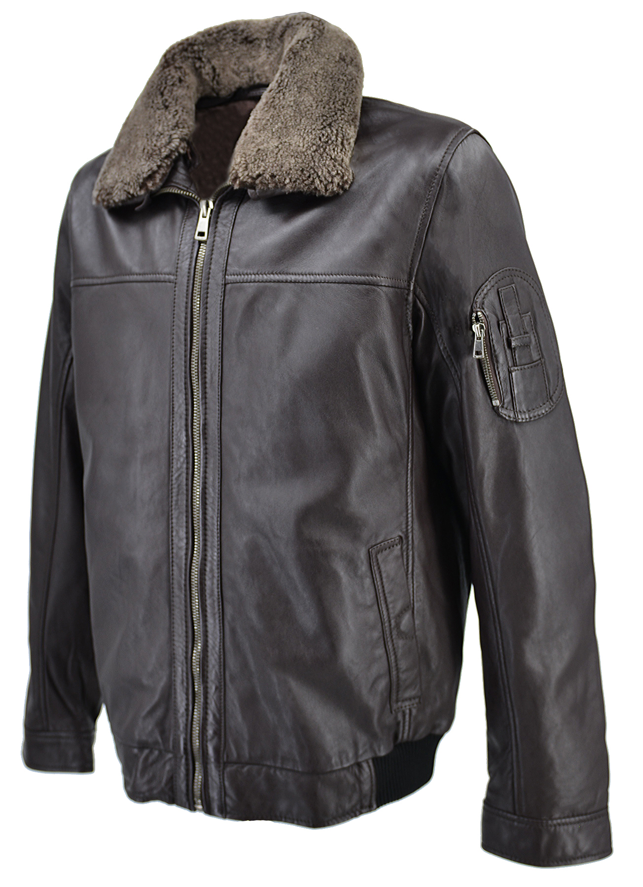 ΔΕΡΜΑΤΙΝΟ ΑΝΔΡΙΚΟ ΜΠΟΥΦΑΝ ΚΩΔΙΚΟΣ: 08-M-TOMCRUISE-EX (BROWN) - Image 4