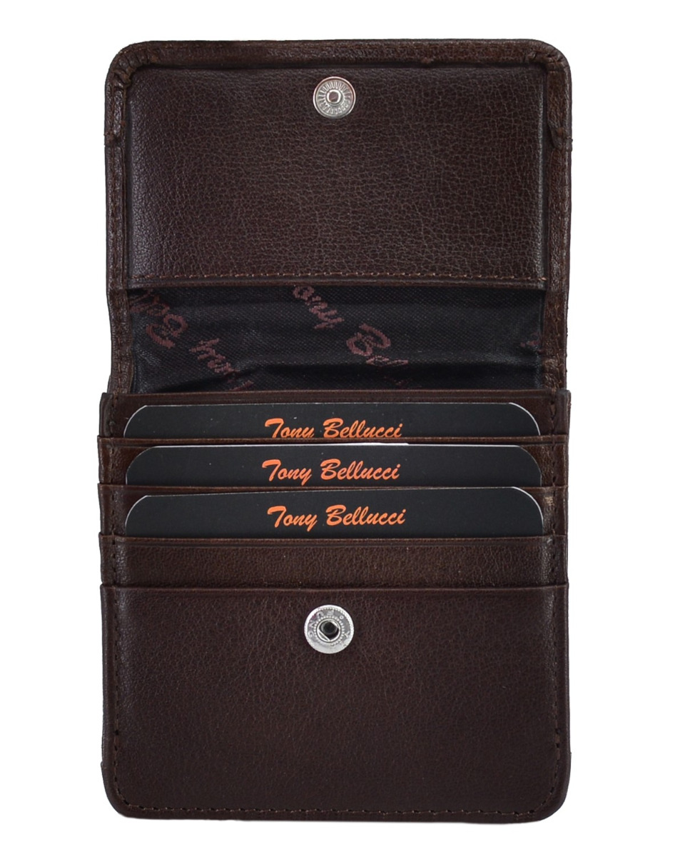 ΔΕΡΜΑΤΙΝΟ ΠΟΡΤΟΦΟΛΙ ΚΩΔΙΚΟΣ: 60-WALLET-T555-4 (BROWN) - Image 3