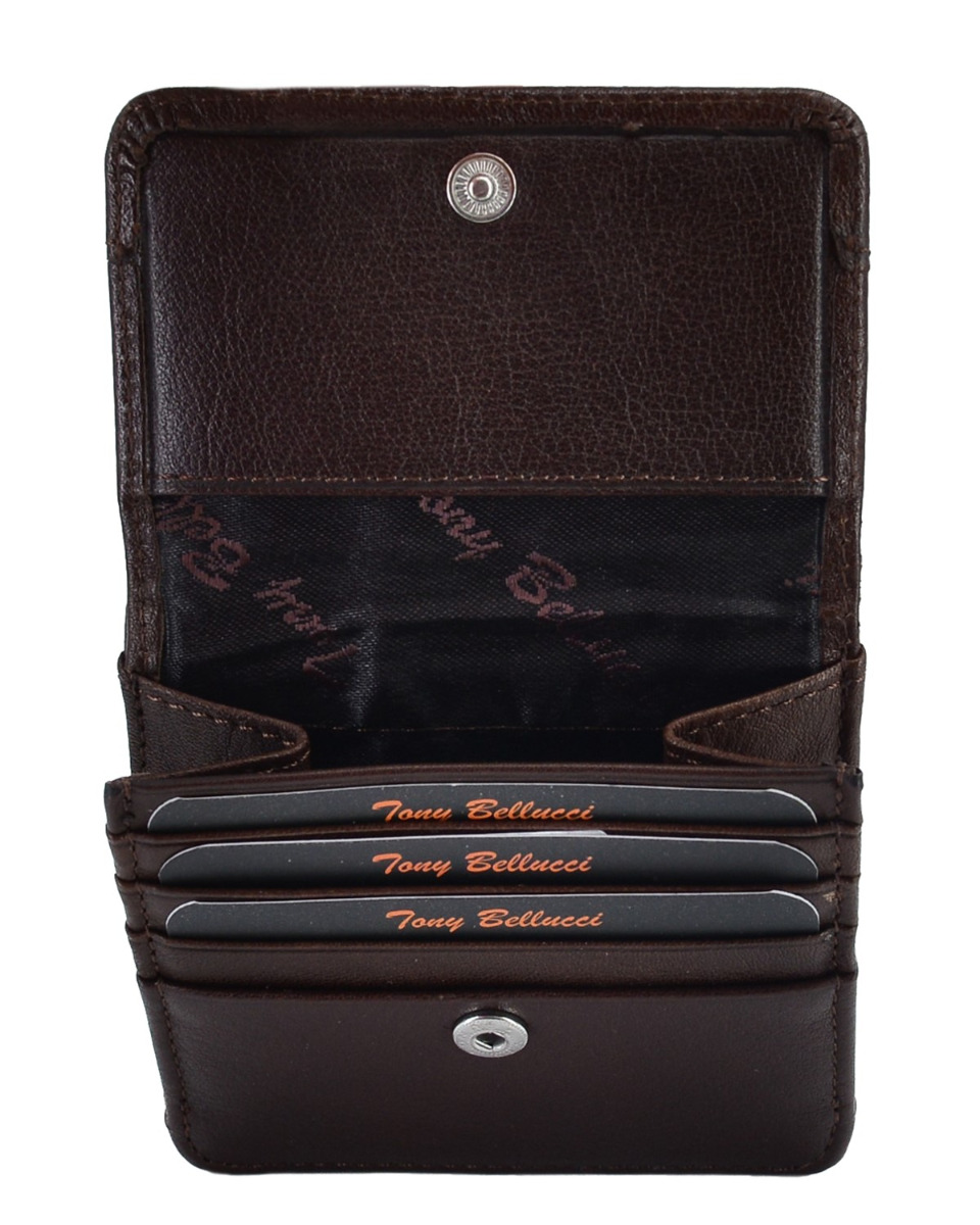 ΔΕΡΜΑΤΙΝΟ ΠΟΡΤΟΦΟΛΙ ΚΩΔΙΚΟΣ: 60-WALLET-T555-4 (BROWN) - Image 4