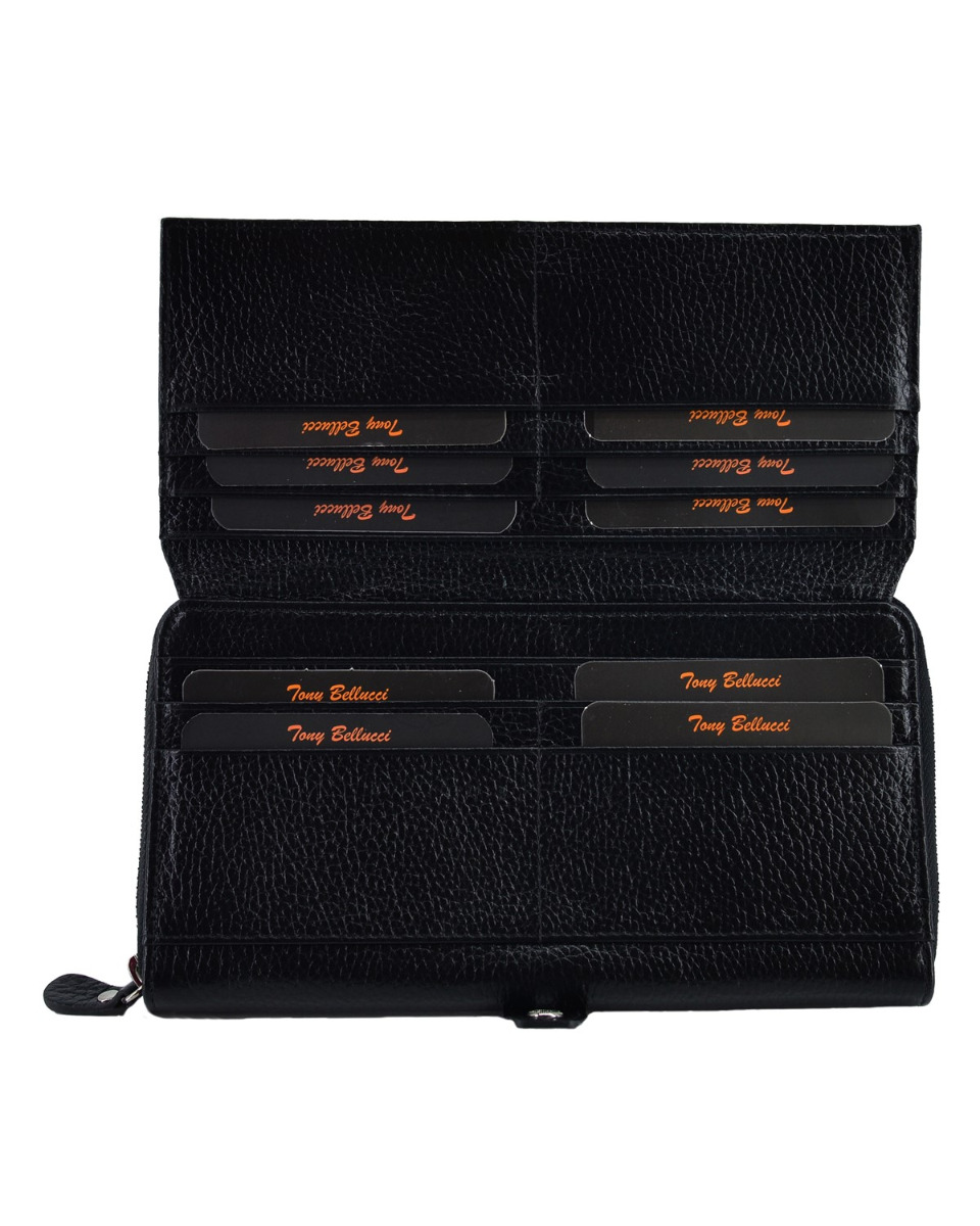 ΔΕΡΜΑΤΙΝΟ ΠΟΡΤΟΦΟΛΙ ΚΩΔΙΚΟΣ: 60-WALLET-T861-281 (BLACK) - Image 5