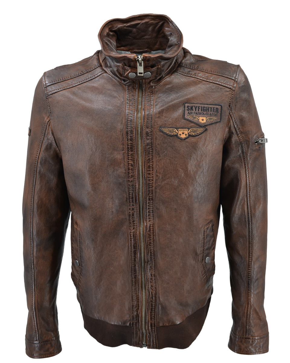 ΔΕΡΜΑΤΙΝΟ ΑΝΔΡΙΚΟ ΜΠΟΥΦΑΝ ΚΩΔΙΚΟΣ: 61-M-1125 (BROWN) - Image 7