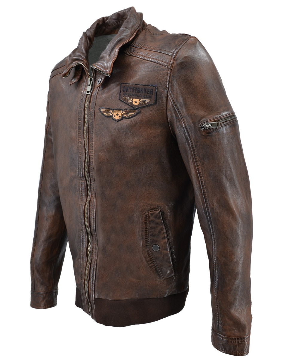 ΔΕΡΜΑΤΙΝΟ ΑΝΔΡΙΚΟ ΜΠΟΥΦΑΝ ΚΩΔΙΚΟΣ: 61-M-1125 (BROWN) - Image 9