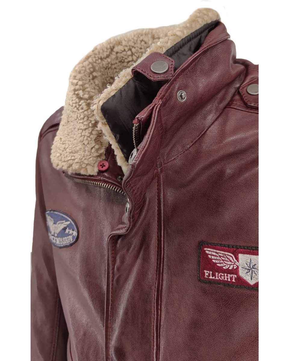 ΔΕΡΜΑΤΙΝΟ ΑΝΔΡΙΚΟ ΜΠΟΥΦΑΝ ΚΩΔΙΚΟΣ: 61-M-1121 (RED-BROWN) - Image 10