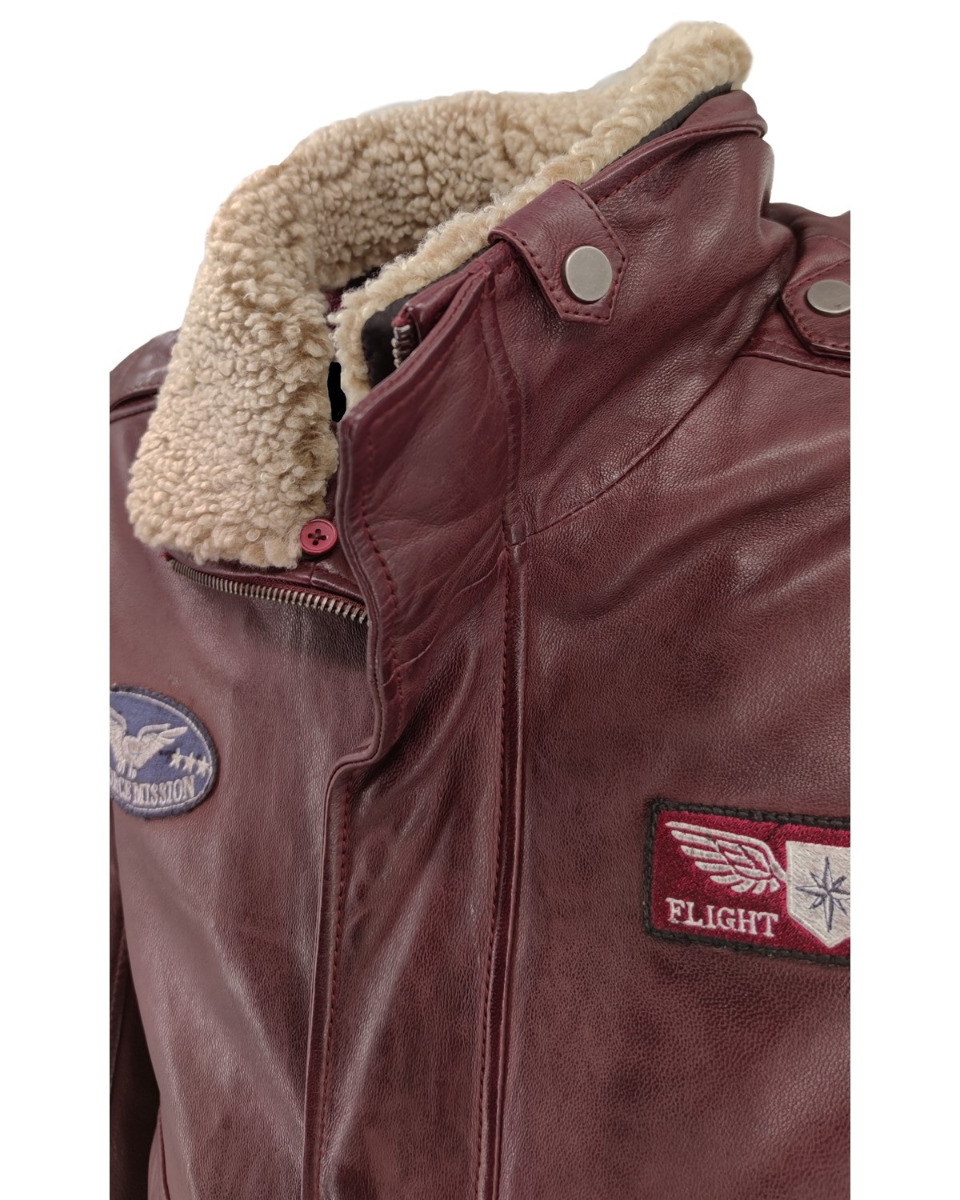 ΔΕΡΜΑΤΙΝΟ ΑΝΔΡΙΚΟ ΜΠΟΥΦΑΝ ΚΩΔΙΚΟΣ: 61-M-1121 (RED-BROWN) - Image 9