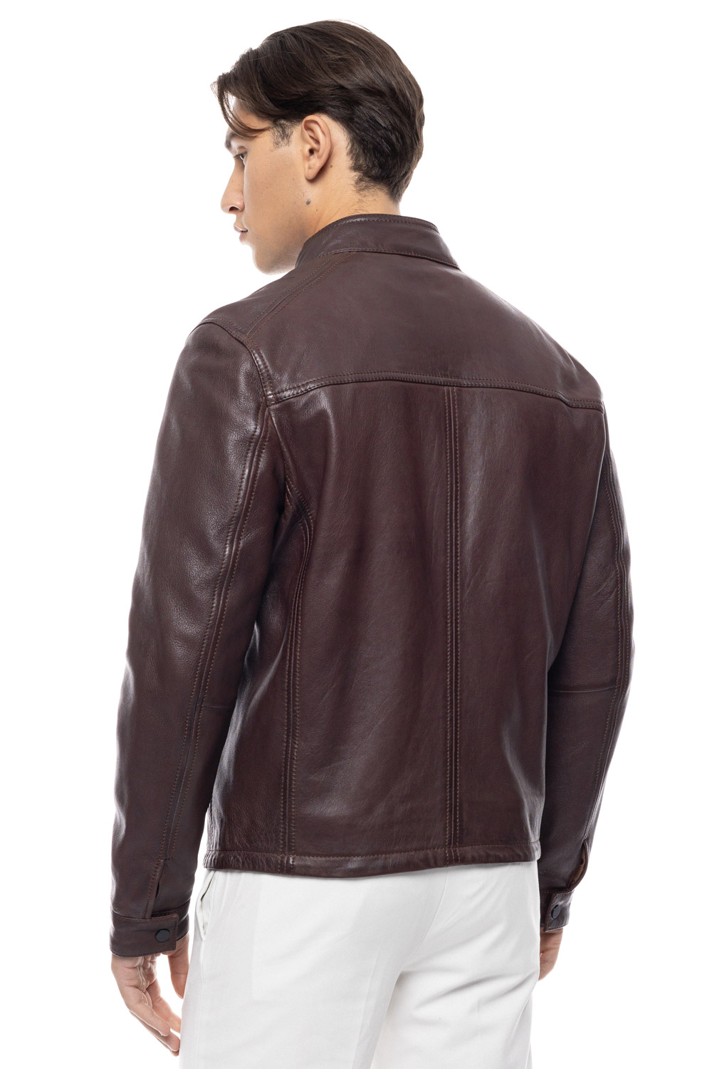 ΔΕΡΜΑΤΙΝΟ ΑΝΔΡΙΚΟ ΜΠΟΥΦΑΝ ΚΩΔΙΚΟΣ: 61-M-1118 (D.COGNAC) - Image 4