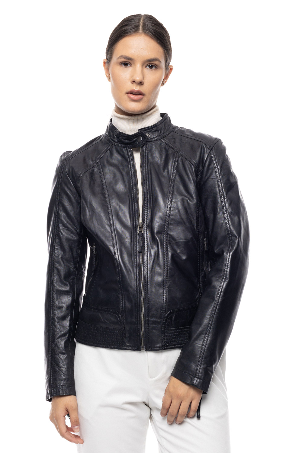 ΔΕΡΜΑΤΙΝΟ ΓΥΝΑΙΚΕΙΟ ΜΠΟΥΦΑΝ ΚΩΔΙΚΟΣ: 37-W-ORIANA (BLACK) - Image 3