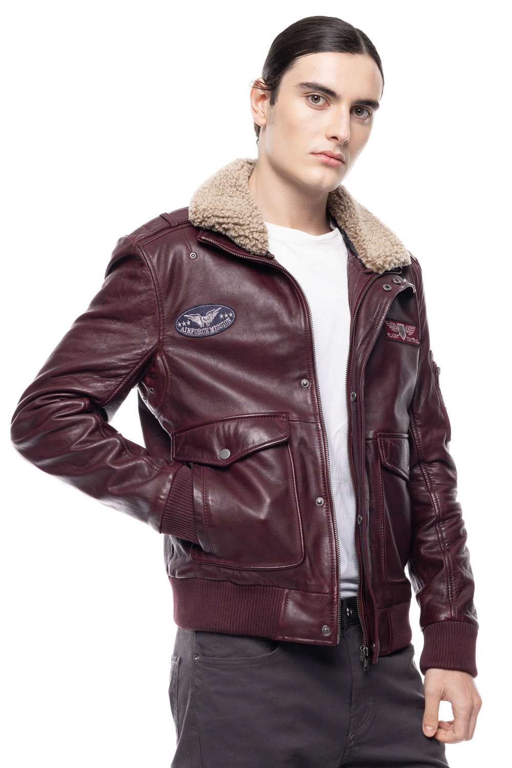 ΔΕΡΜΑΤΙΝΟ ΑΝΔΡΙΚΟ ΜΠΟΥΦΑΝ ΚΩΔΙΚΟΣ: 61-M-1121 (RED-BROWN)
