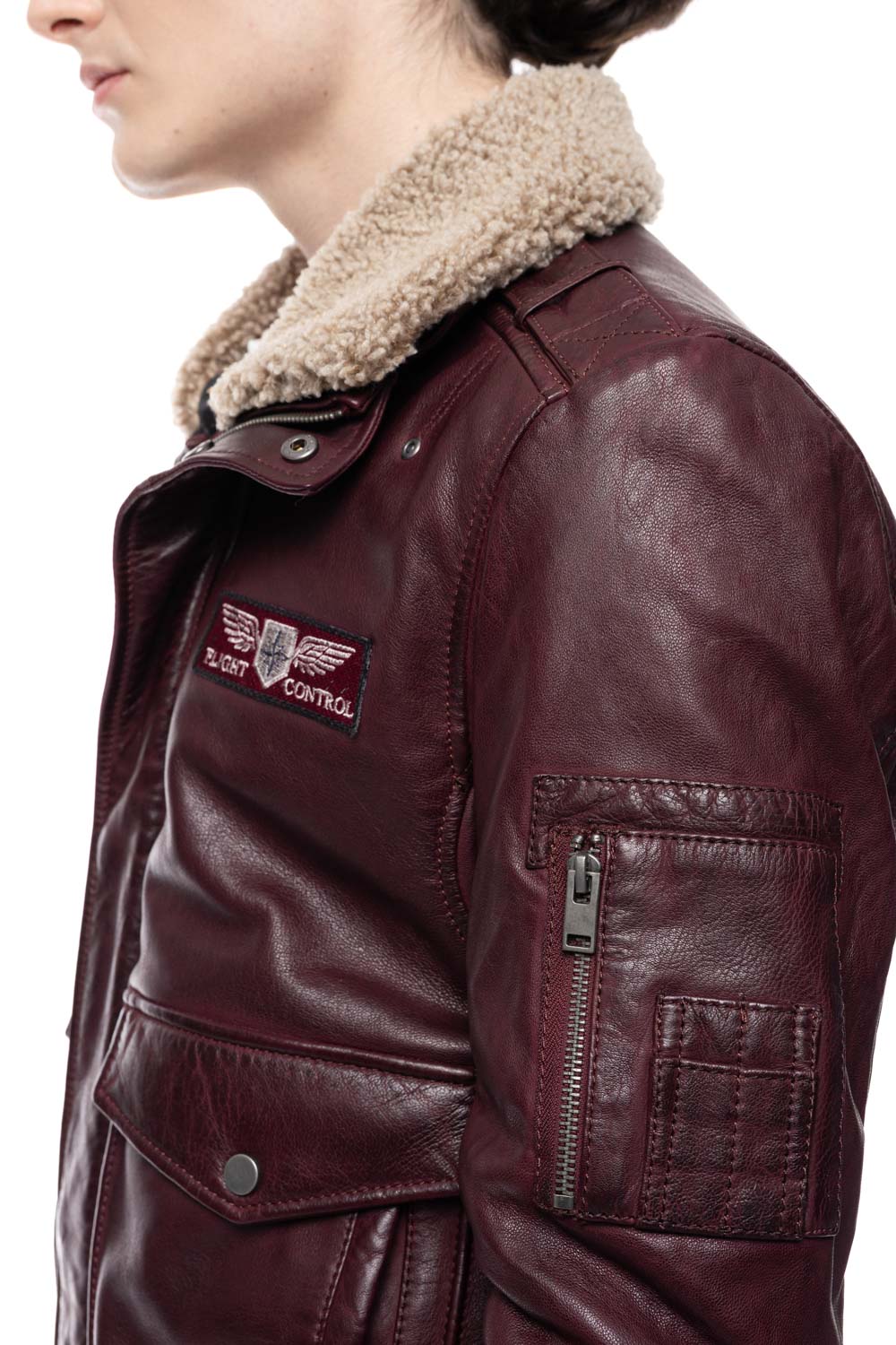 ΔΕΡΜΑΤΙΝΟ ΑΝΔΡΙΚΟ ΜΠΟΥΦΑΝ ΚΩΔΙΚΟΣ: 61-M-1121 (RED-BROWN) - Image 6