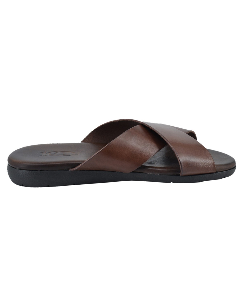 ΔΕΡΜΑΤΙΝΕΣ ΑΝΔΡΙΚΕΣ ΠΑΝΤΟΦΛΕΣ: 56-M-6/16 (BROWN) - Image 4