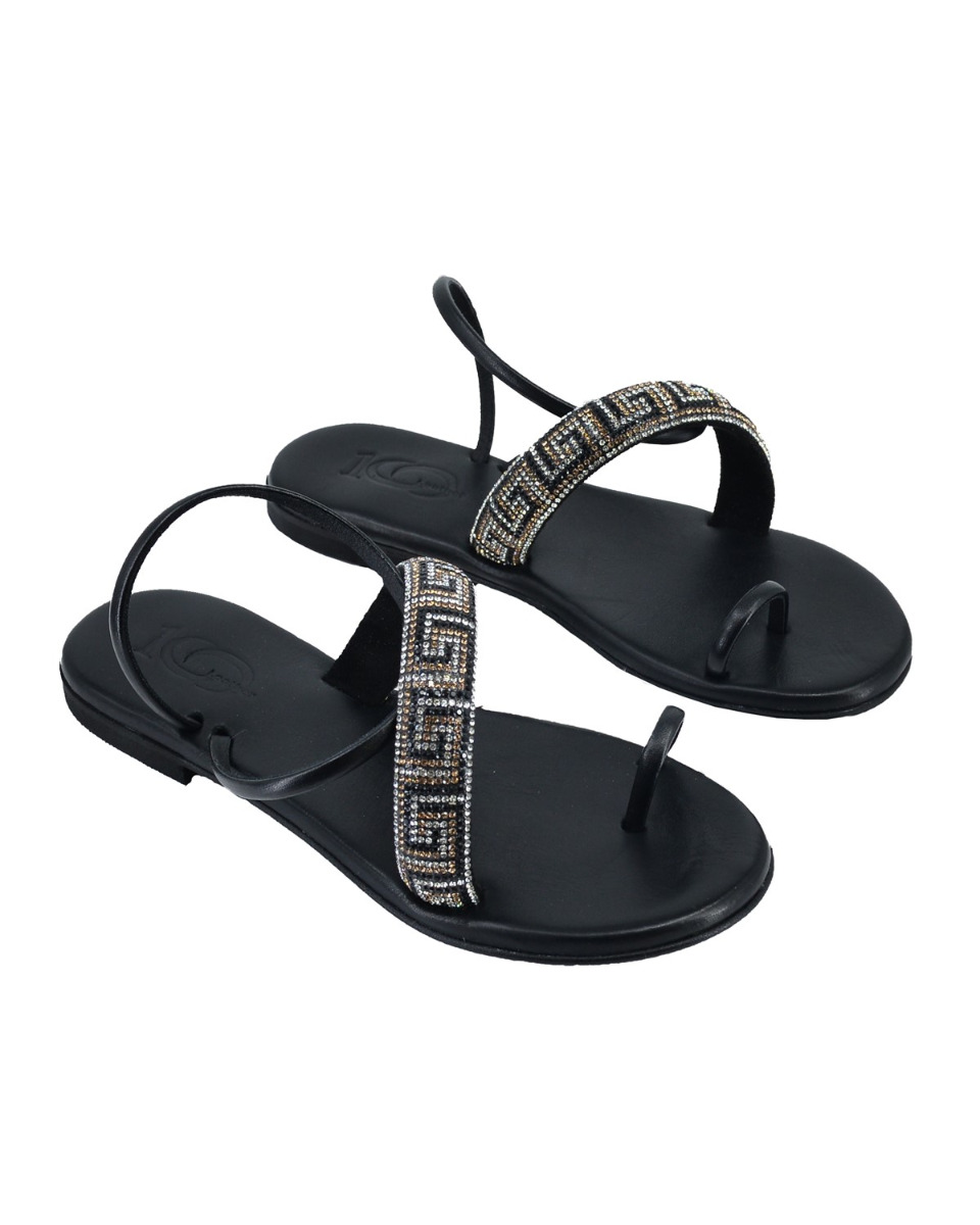 ΔΕΡΜΑΤΙΝΕΣ ΓΥΝΑΙΚΕΙΕΣ ΠΑΝΤΟΦΛΕΣ: 56-W-17/22 (STRASS-BLACK)