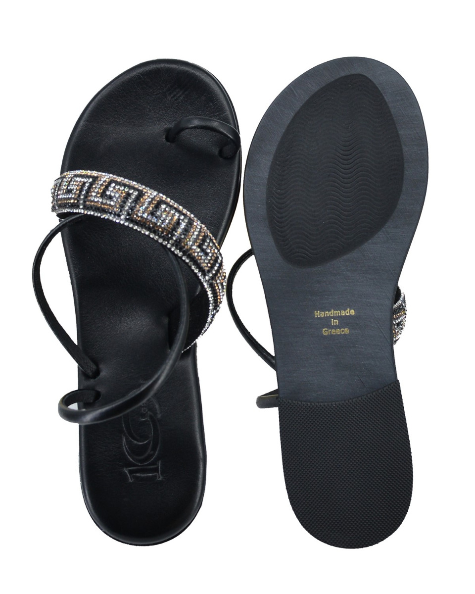 ΔΕΡΜΑΤΙΝΕΣ ΓΥΝΑΙΚΕΙΕΣ ΠΑΝΤΟΦΛΕΣ: 56-W-17/22 (STRASS-BLACK) - Image 6