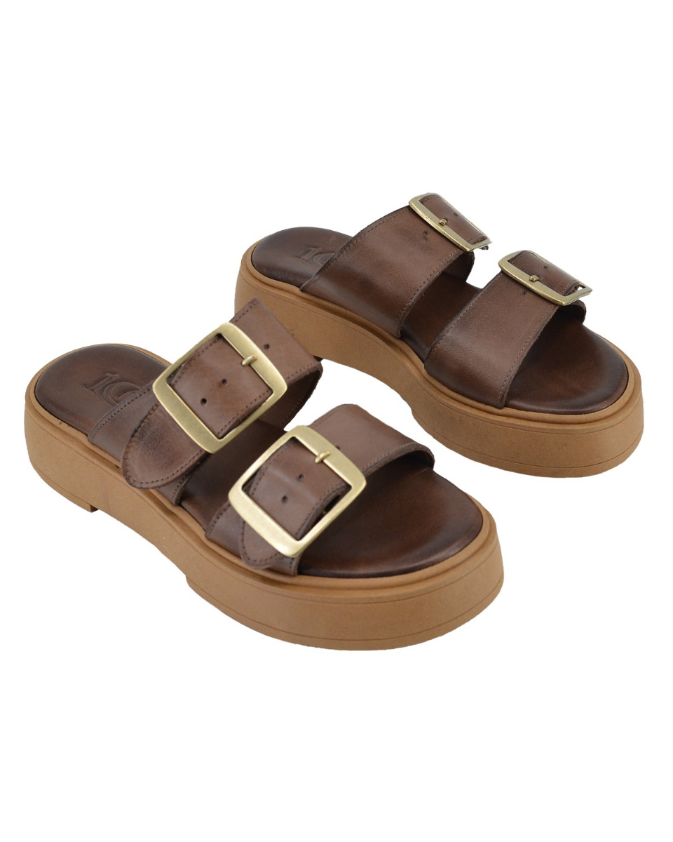 ΔΕΡΜΑΤΙΝΕΣ ΓΥΝΑΙΚΕΙΕΣ ΠΑΝΤΟΦΛΕΣ: 56-W-51/23 (BROWN)