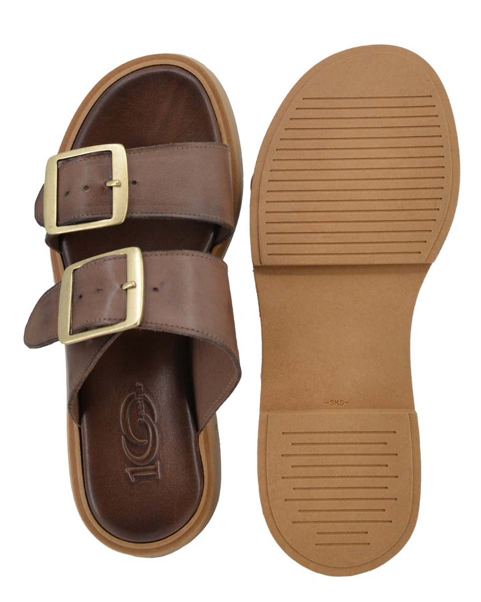 ΔΕΡΜΑΤΙΝΕΣ ΓΥΝΑΙΚΕΙΕΣ ΠΑΝΤΟΦΛΕΣ: 56-W-51/23 (BROWN) - Image 6