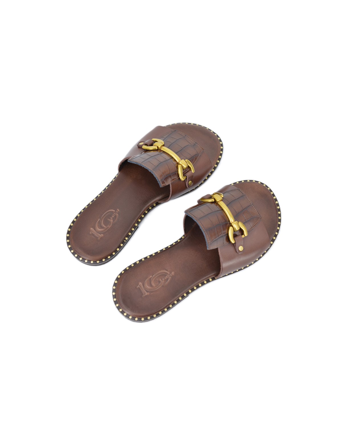 ΔΕΡΜΑΤΙΝΕΣ ΓΥΝΑΙΚΕΙΕΣ ΠΑΝΤΟΦΛΕΣ: 56-W-23/21 (CROCO-BROWN) - Image 5