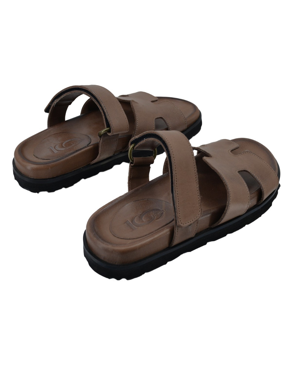 ΔΕΡΜΑΤΙΝΕΣ ΓΥΝΑΙΚΕΙΕΣ ΠΑΝΤΟΦΛΕΣ: 56-W-HERMES (BROWN) - Image 3
