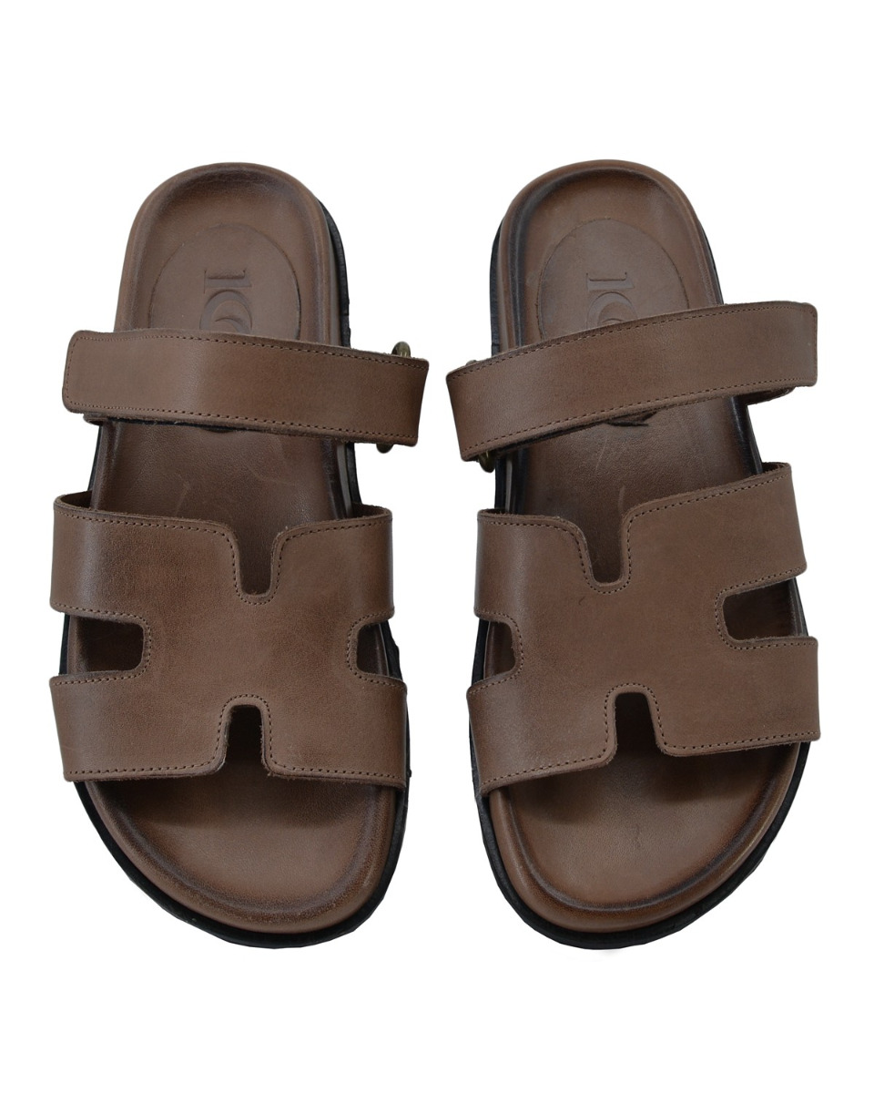 ΔΕΡΜΑΤΙΝΕΣ ΓΥΝΑΙΚΕΙΕΣ ΠΑΝΤΟΦΛΕΣ: 56-W-HERMES (BROWN) - Image 5