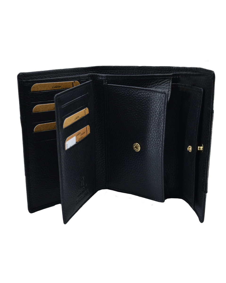 ΔΕΡΜΑΤΙΝΟ ΓΥΝΑΙΚΕΙΟ ΠΟΡΤΟΦΟΛΙ ΚΩΔΙΚΟΣ: 29-WALLET-1-6071 (BLACK) - Image 6