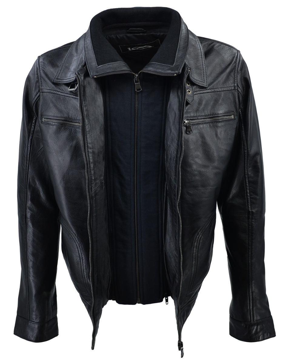ΔΕΡΜΑΤΙΝΟ ΑΝΔΡΙΚΟ ΜΠΟΥΦΑΝ ΚΩΔΙΚΟΣ: 67-M-3340 (BLACK) - Image 4