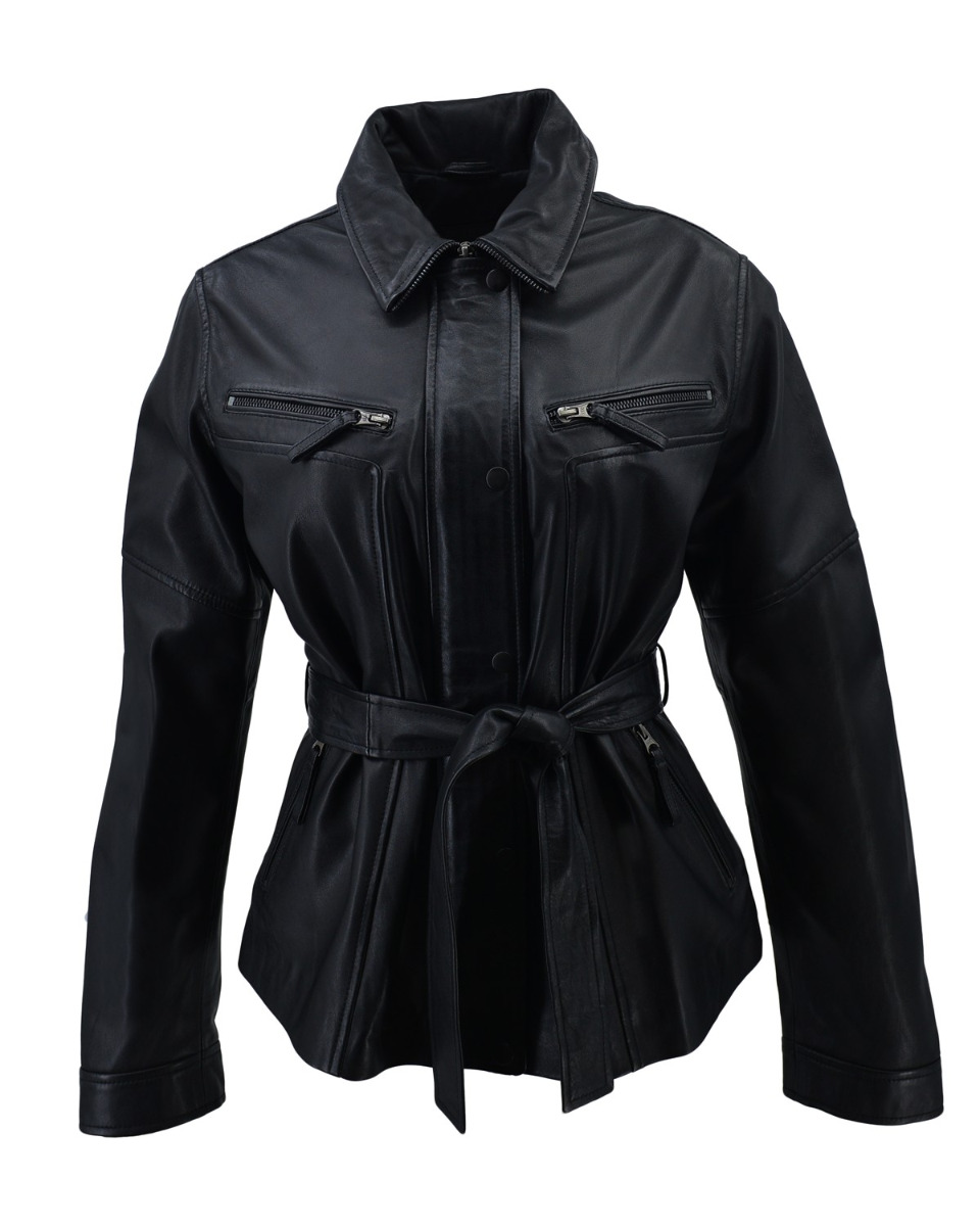 ΔΕΡΜΑΤΙΝΟ ΓΥΝΑΙΚΕΙΟ ΜΠΟΥΦΑΝ ΚΩΔΙΚΟΣ: 49-W-F-8 (BLACK) - Image 5