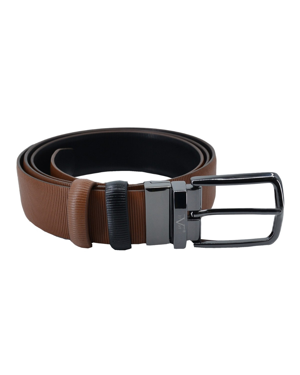 ΔΕΡΜΑΤΙΝΗ ΖΩΝΗ ΔΙΠΛΗΣ ΟΨΗΣ ΚΩΔΙΚΟΣ: 35-BELT-9652 (TAMBA-BLACK) - Image 3