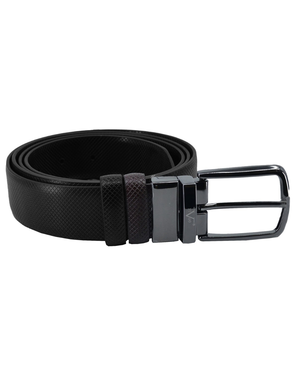 ΔΕΡΜΑΤΙΝΗ ΖΩΝΗ ΔΙΠΛΗΣ ΟΨΗΣ ΚΩΔΙΚΟΣ: 35-BELT-9653 (BROWN-BLACK) - Image 4