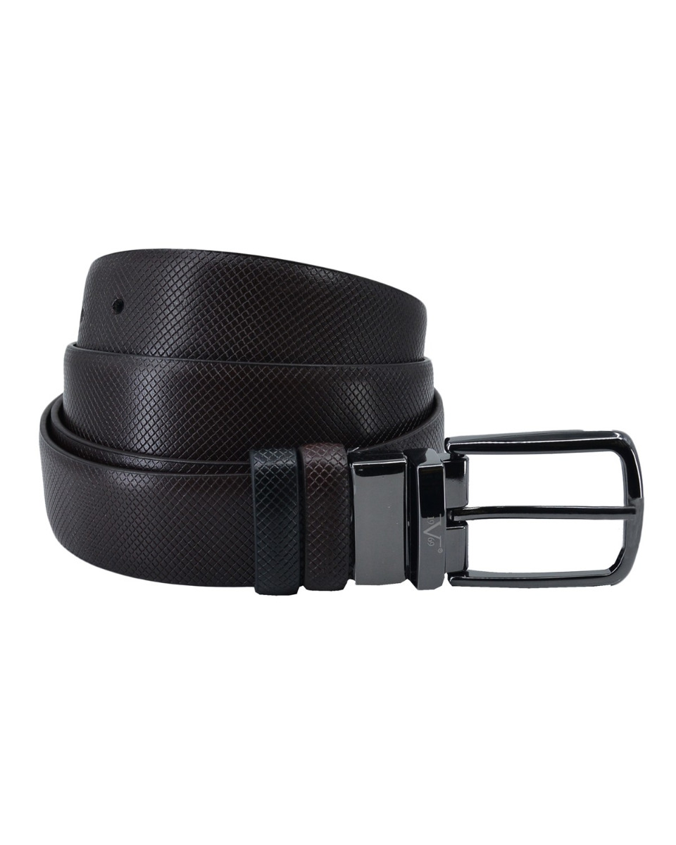 ΔΕΡΜΑΤΙΝΗ ΖΩΝΗ ΔΙΠΛΗΣ ΟΨΗΣ ΚΩΔΙΚΟΣ: 35-BELT-9653 (BROWN-BLACK) - Image 5