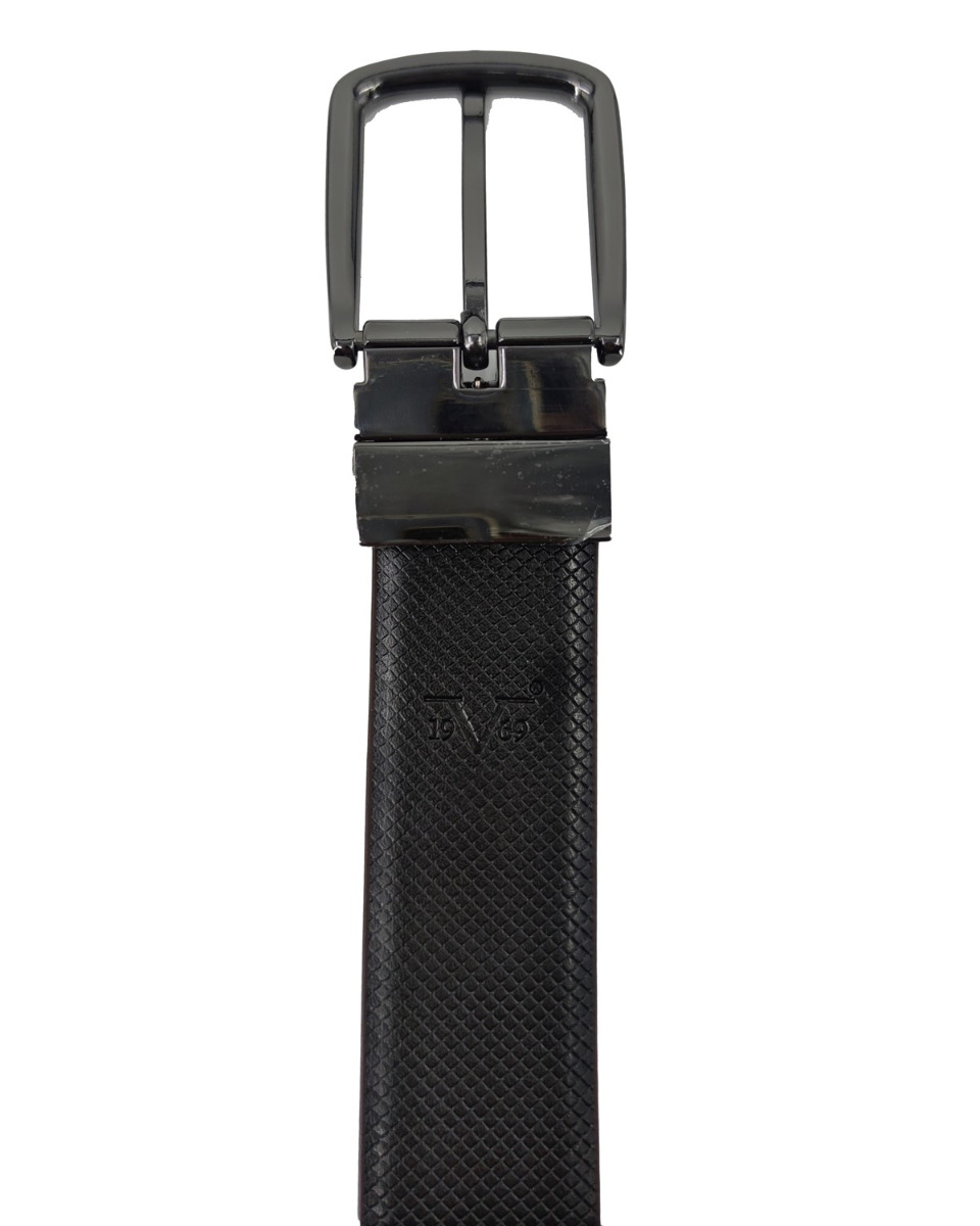 ΔΕΡΜΑΤΙΝΗ ΖΩΝΗ ΔΙΠΛΗΣ ΟΨΗΣ ΚΩΔΙΚΟΣ: 35-BELT-9653 (BROWN-BLACK) - Image 9