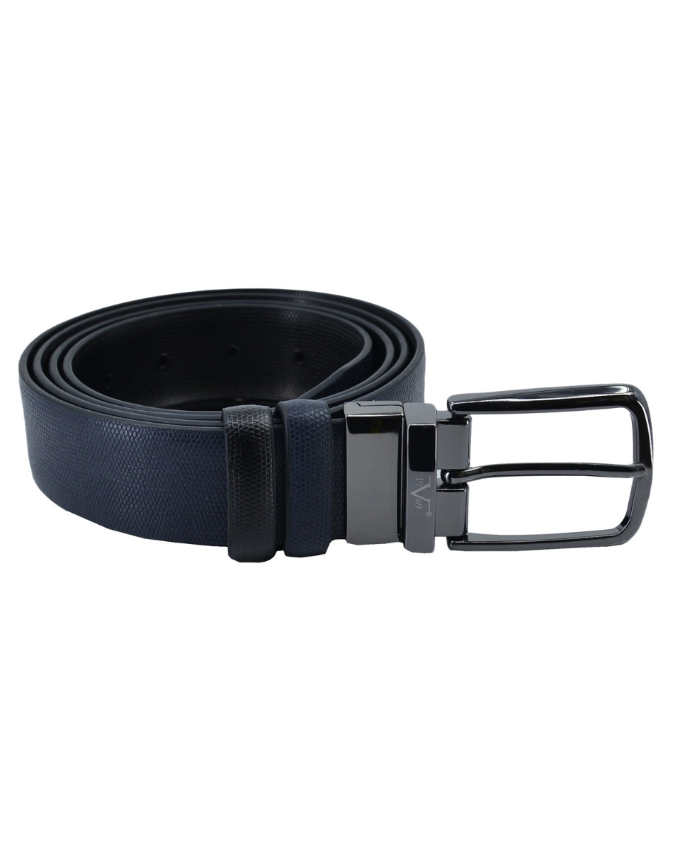 ΔΕΡΜΑΤΙΝΗ ΖΩΝΗ ΔΙΠΛΗΣ ΟΨΗΣ ΚΩΔΙΚΟΣ: 35-BELT-9654 (BLUE-BLACK) - Image 3