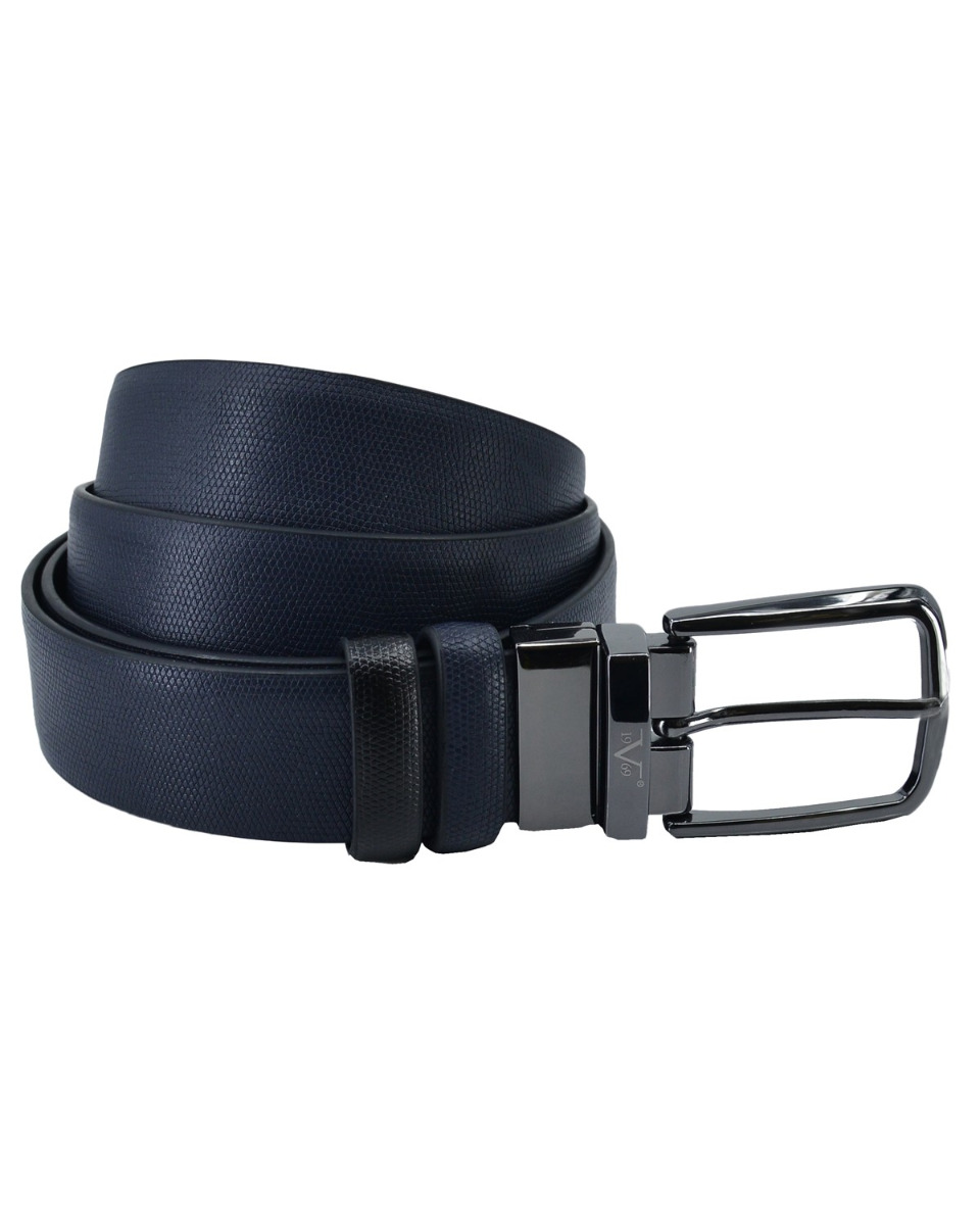 ΔΕΡΜΑΤΙΝΗ ΖΩΝΗ ΔΙΠΛΗΣ ΟΨΗΣ ΚΩΔΙΚΟΣ: 35-BELT-9654 (BLUE-BLACK) - Image 5