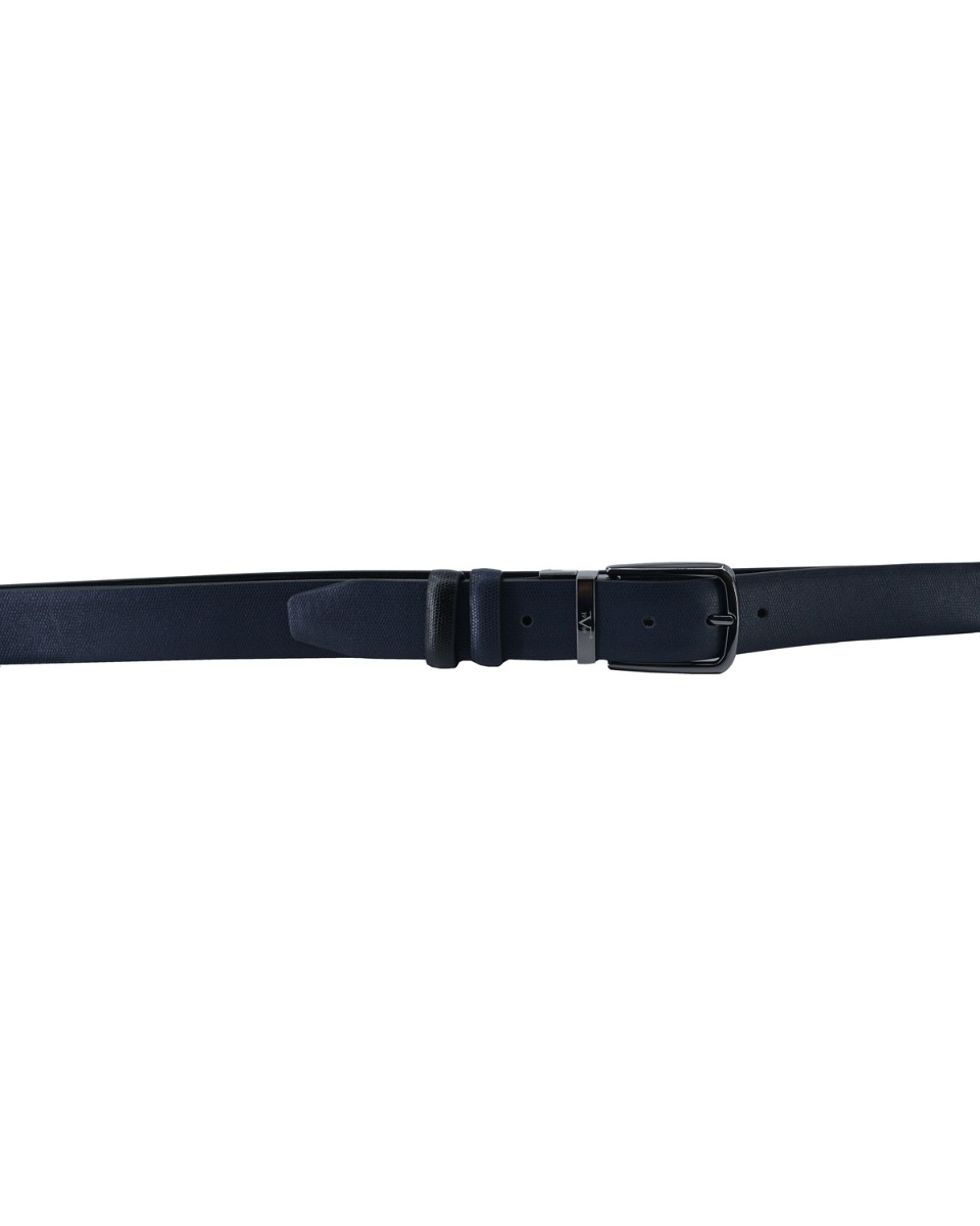 ΔΕΡΜΑΤΙΝΗ ΖΩΝΗ ΔΙΠΛΗΣ ΟΨΗΣ ΚΩΔΙΚΟΣ: 35-BELT-9654 (BLUE-BLACK) - Image 7