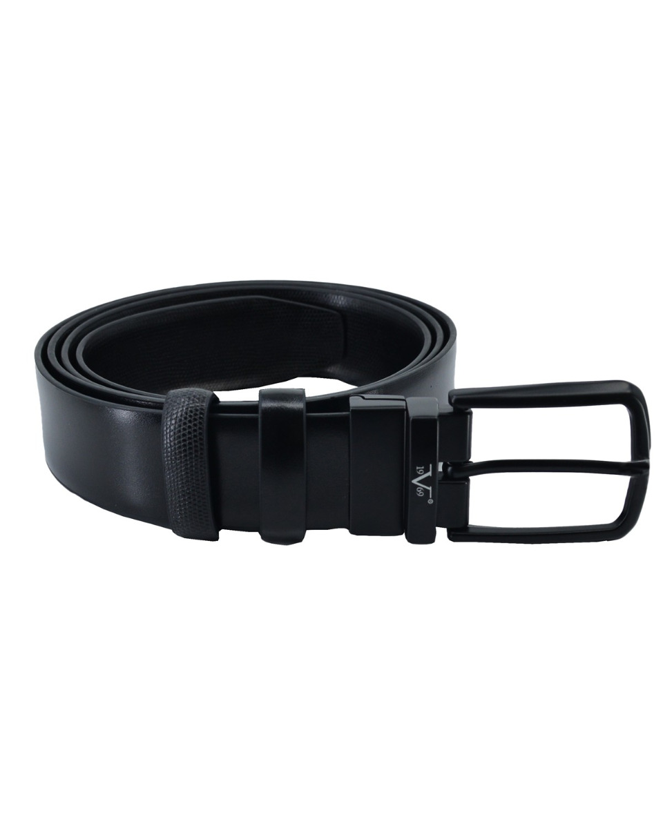 ΔΕΡΜΑΤΙΝΗ ΖΩΝΗ ΔΙΠΛΗΣ ΟΨΗΣ ΚΩΔΙΚΟΣ: 35-BELT-9656 (BLACK-BLACK) - Image 3