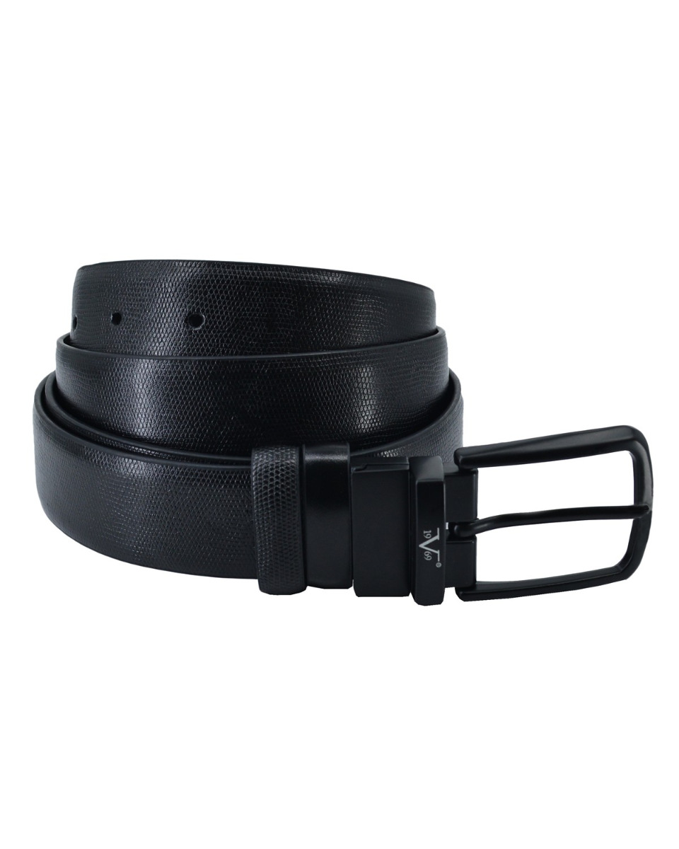 ΔΕΡΜΑΤΙΝΗ ΖΩΝΗ ΔΙΠΛΗΣ ΟΨΗΣ ΚΩΔΙΚΟΣ: 35-BELT-9656 (BLACK-BLACK) - Image 5