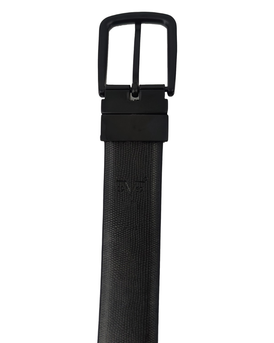 ΔΕΡΜΑΤΙΝΗ ΖΩΝΗ ΔΙΠΛΗΣ ΟΨΗΣ ΚΩΔΙΚΟΣ: 35-BELT-9656 (BLACK-BLACK) - Image 9
