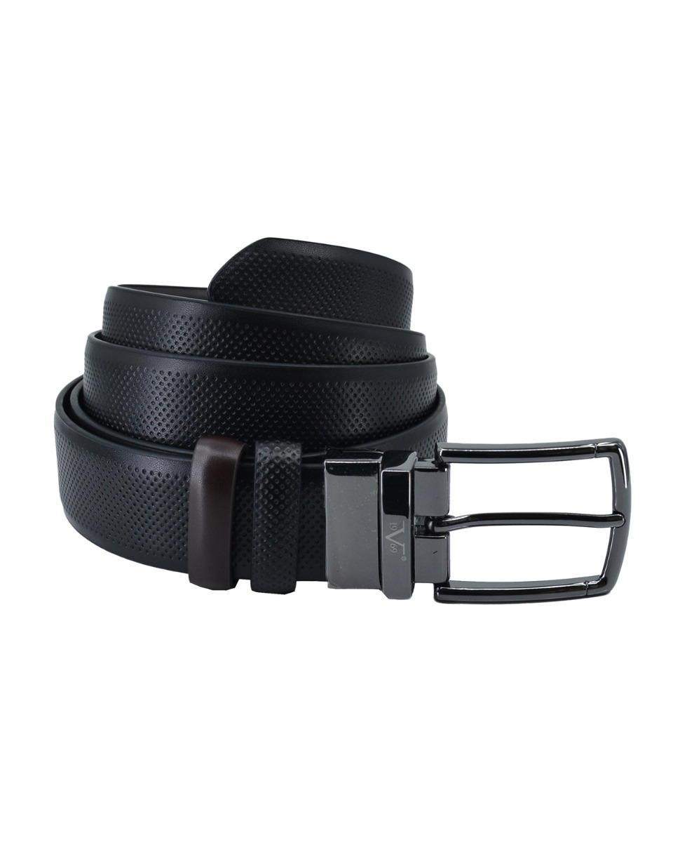 ΔΕΡΜΑΤΙΝΗ ΖΩΝΗ ΔΙΠΛΗΣ ΟΨΗΣ ΚΩΔΙΚΟΣ: 35-BELT-9661 (BLACK-BROWN) - Image 6