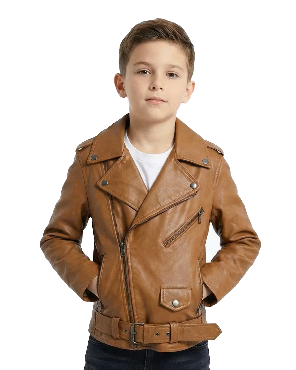 ΔΕΡΜΑΤΙΝΟ ΠΑΙΔΙΚΟ ΜΠΟΥΦΑΝ ΚΩΔΙΚΟΣ: 37-C-PERFECTO-KIDS (COGNAC)