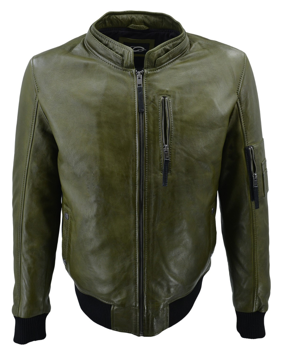 ΔΕΡΜΑΤΙΝΟ ΑΝΔΡΙΚΟ ΜΠΟΥΦΑΝ ΚΩΔΙΚΟΣ: 61-M-GMP-08 (OLIVE) - Image 4