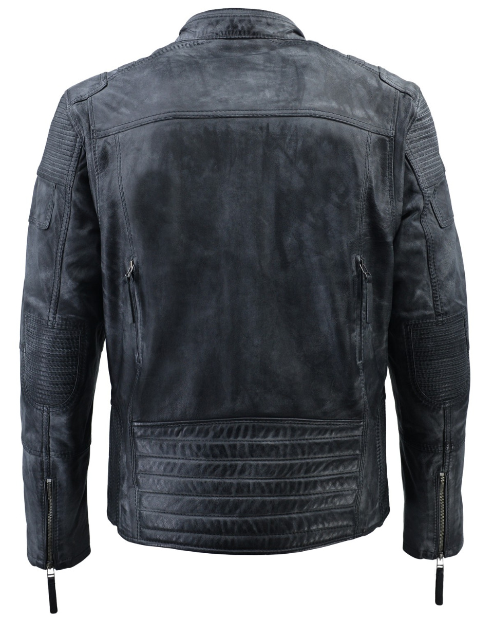 ΔΕΡΜΑΤΙΝΟ ΑΝΔΡΙΚΟ ΜΠΟΥΦΑΝ ΚΩΔΙΚΟΣ: 61-M-GMP-15 (BLACK-GREY) - Image 5