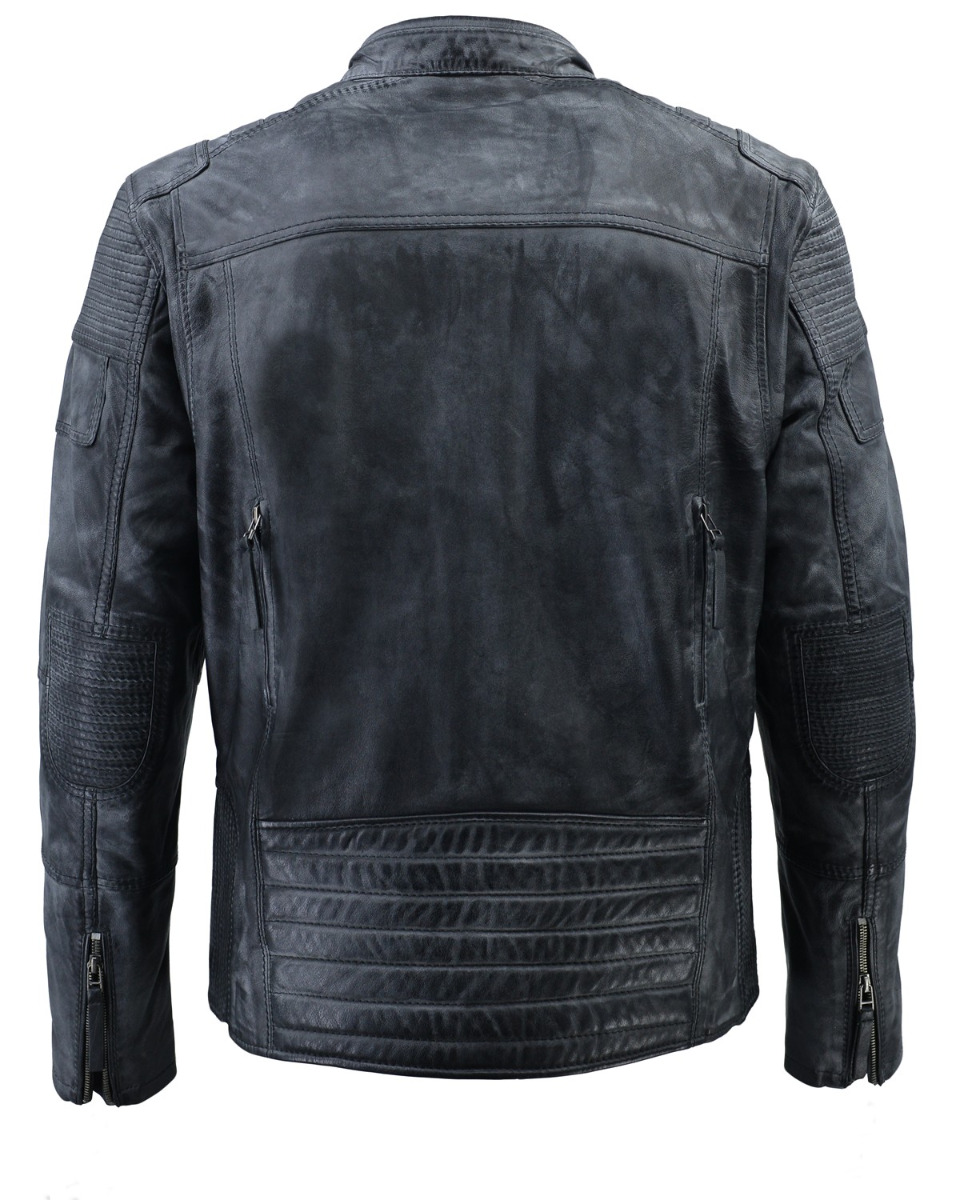 ΔΕΡΜΑΤΙΝΟ ΑΝΔΡΙΚΟ ΜΠΟΥΦΑΝ ΚΩΔΙΚΟΣ: 61-M-GMP-15 (BLACK-GREY) - Image 6