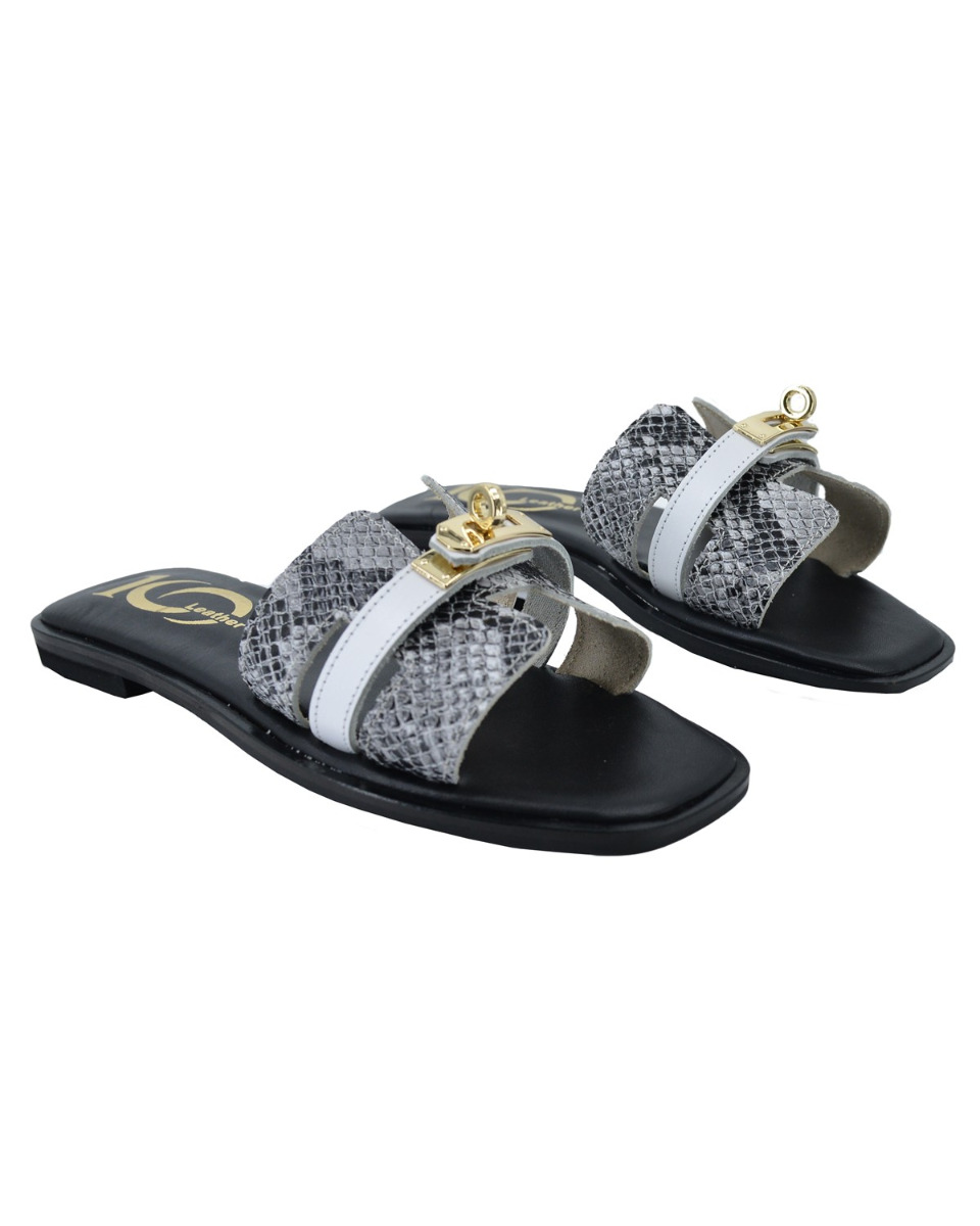 ΔΕΡΜΑΤΙΝΕΣ ΓΥΝΑΙΚΕΙΕΣ ΠΑΝΤΟΦΛΕΣ: 69-W-DIANA (SNAKE-WHITE)