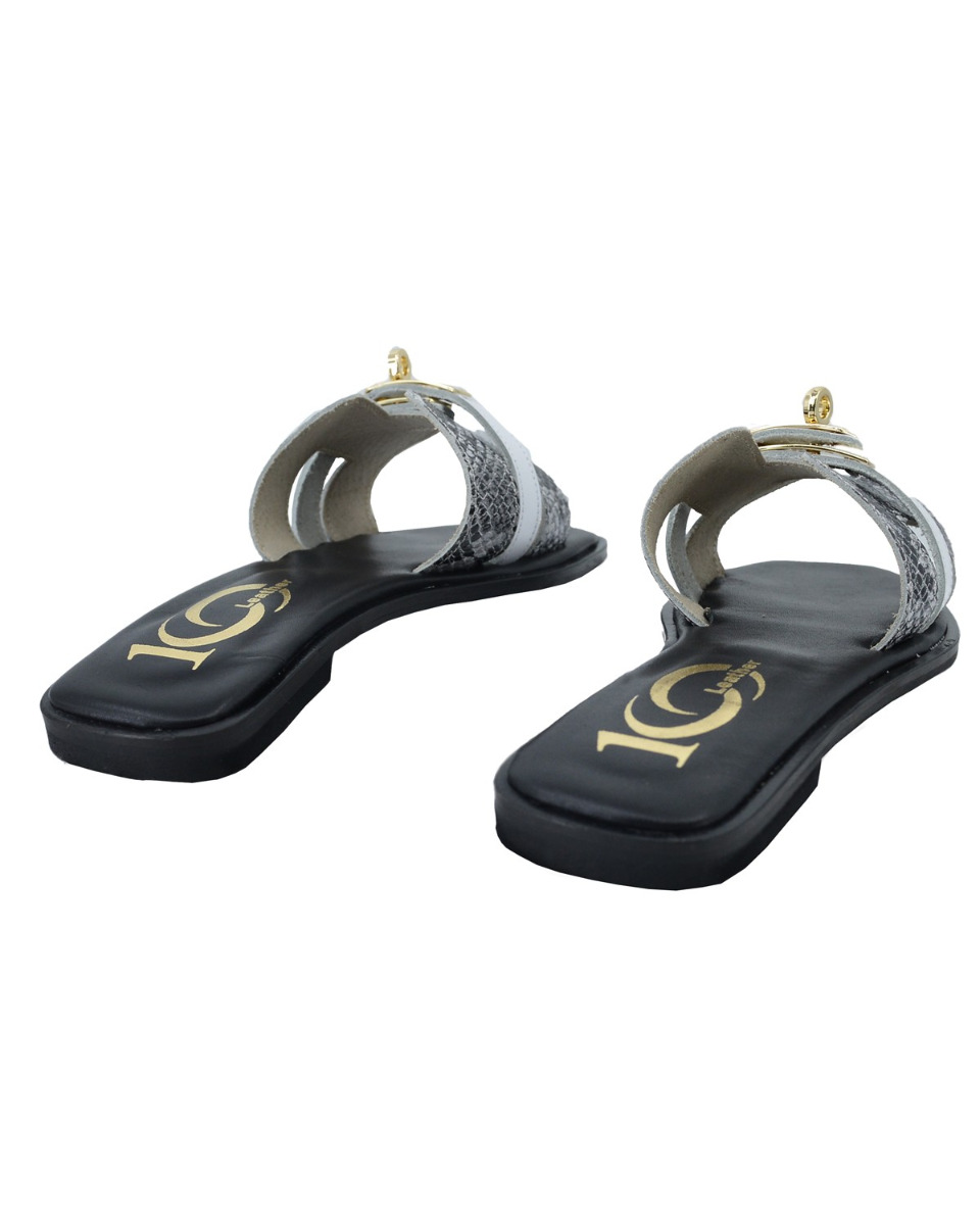 ΔΕΡΜΑΤΙΝΕΣ ΓΥΝΑΙΚΕΙΕΣ ΠΑΝΤΟΦΛΕΣ: 69-W-DIANA (SNAKE-WHITE) - Image 3