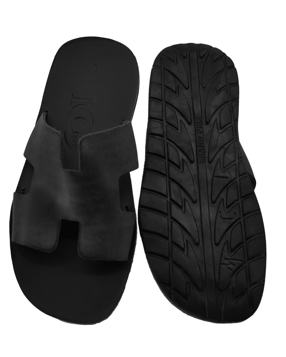 ΔΕΡΜΑΤΙΝΕΣ ΑΝΔΡΙΚΕΣ ΠΑΝΤΟΦΛΕΣ: 69-M-19/1G (BLACK) - Image 6