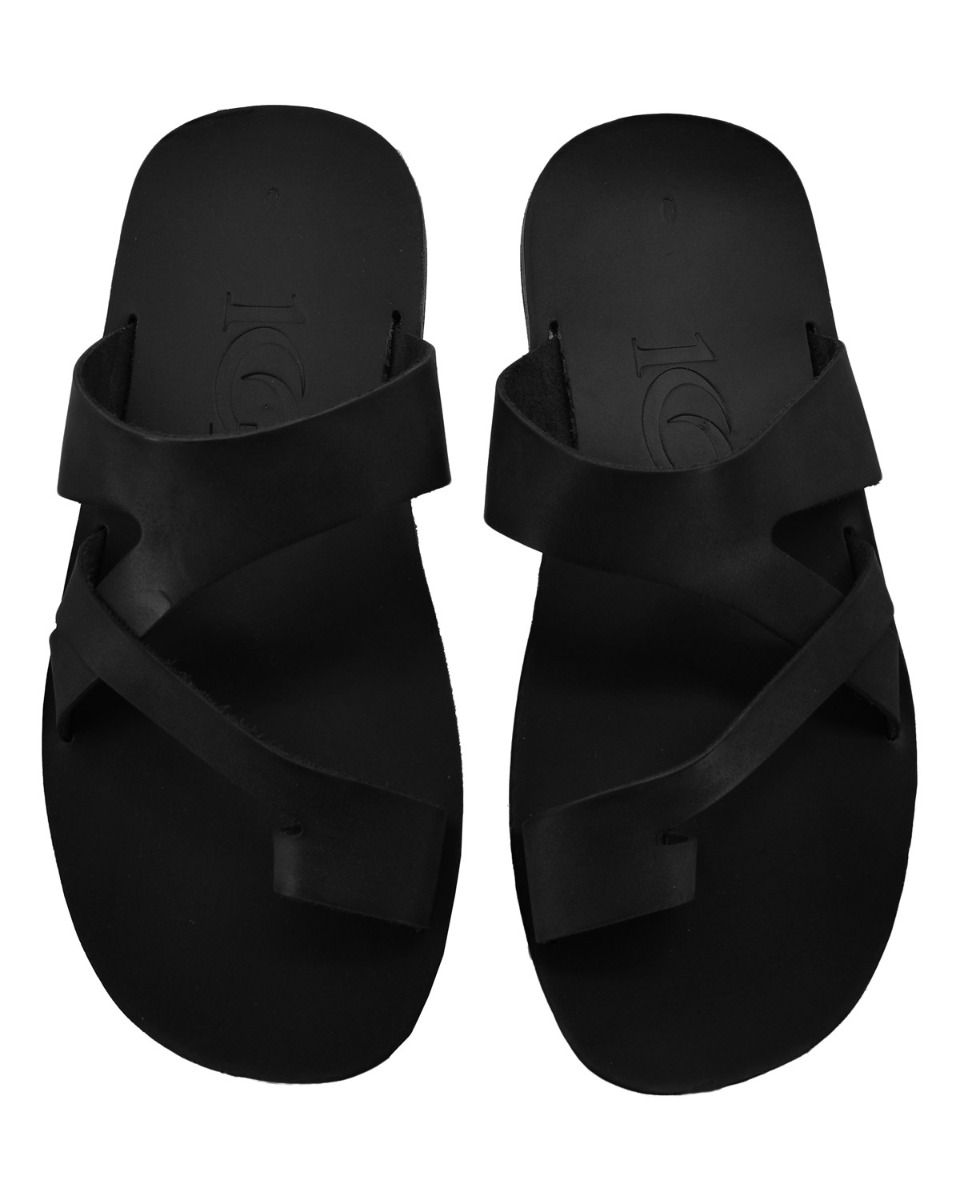 ΔΕΡΜΑΤΙΝΕΣ ΑΝΔΡΙΚΕΣ ΠΑΝΤΟΦΛΕΣ: 69-M-19/4G (BLACK) - Image 5