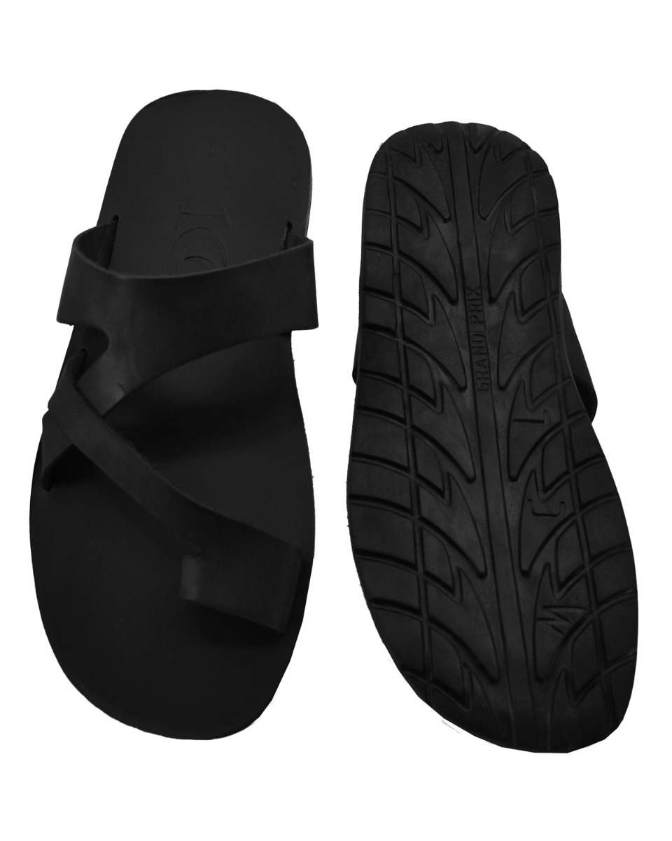 ΔΕΡΜΑΤΙΝΕΣ ΑΝΔΡΙΚΕΣ ΠΑΝΤΟΦΛΕΣ: 69-M-19/4G (BLACK) - Image 6